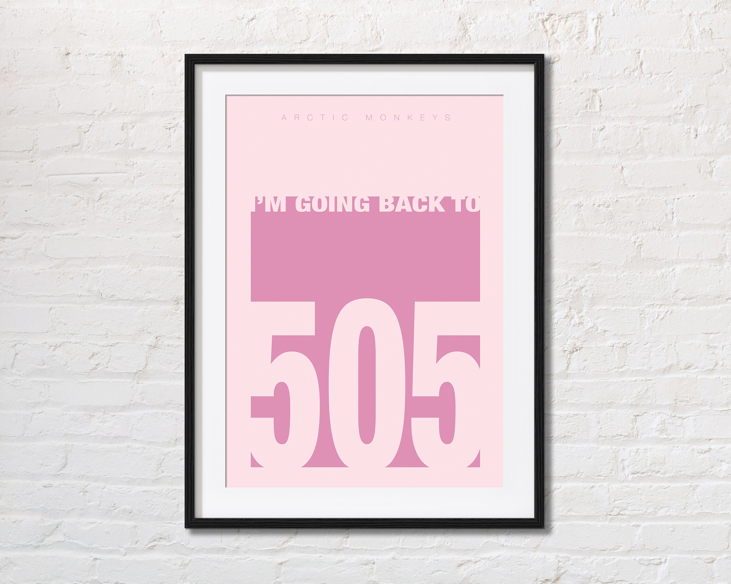 505 Song Lyrics Poster Indie Room Decor Britpop Music Etsy