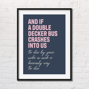 There is a light that never goes out | The Smiths Lyric Print | Morrissey | Johnny Marr | Indie Music Poster | Music Lover Gift