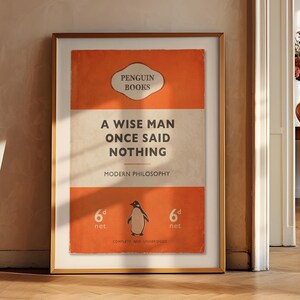 A Wise Man Once Said Nothing - Modern Philosophy | Penguin Book Cover ...