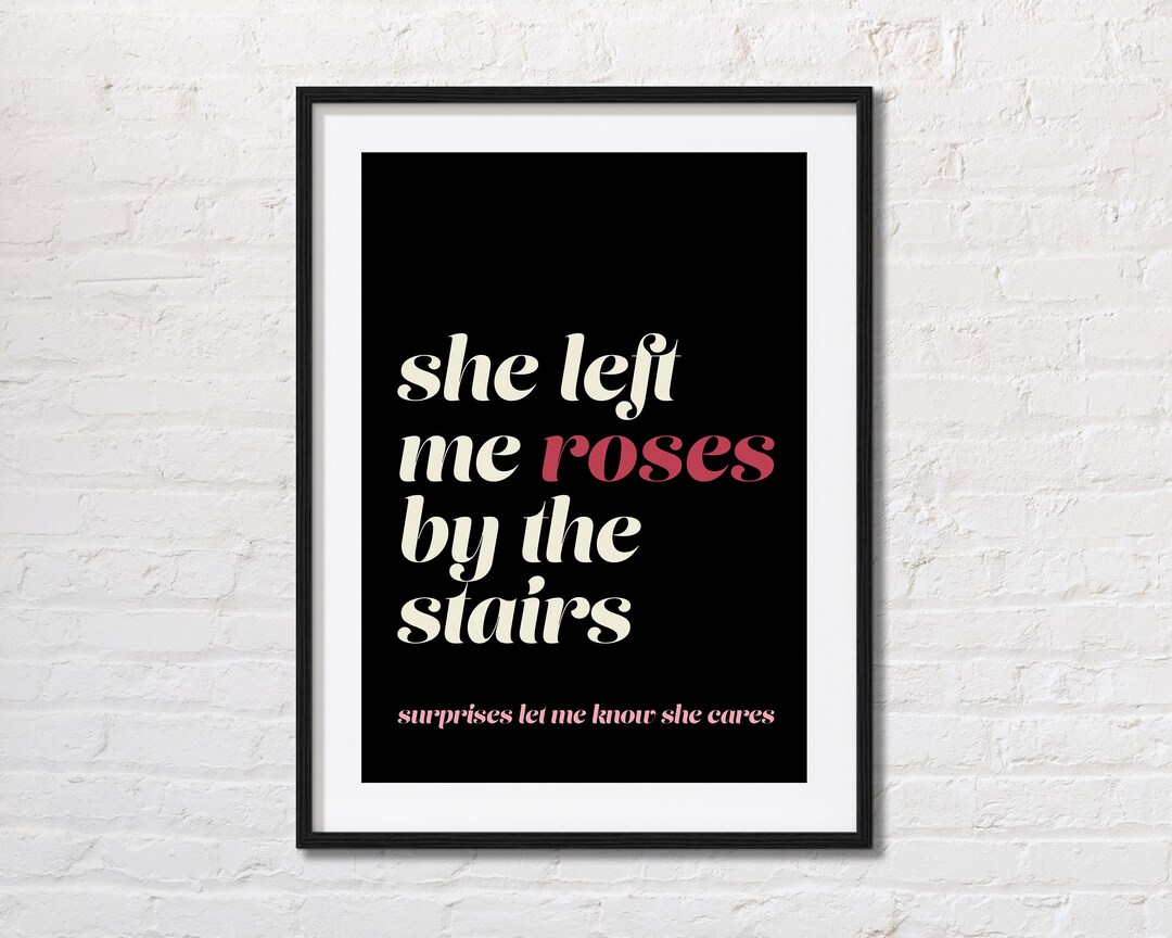 All the Small Things She Left Me Roses by the Stairs Blink Etsy UK