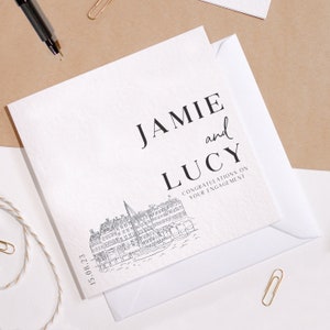Personalised Engagement Card - Copenhagen Engagement Card - Congratulations On Your Engagement Card - Newly Engaged Card