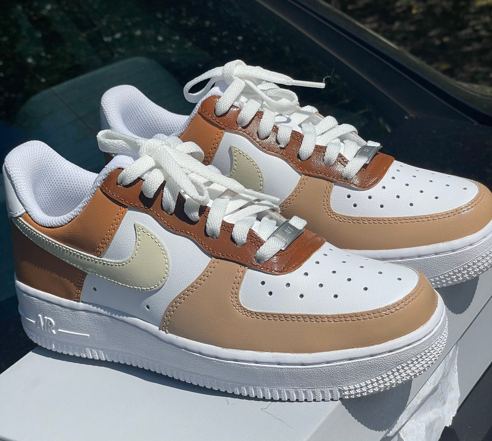 Mocha Custom Air Force 1 | Etsy