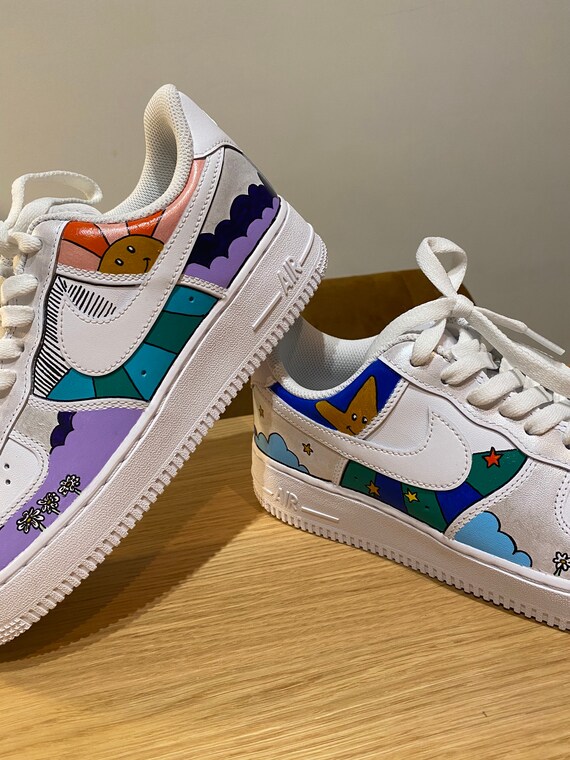 Air Force 1 custom Roses Moon Etsy France