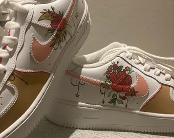 Air Force 1 custom Roses & Moon