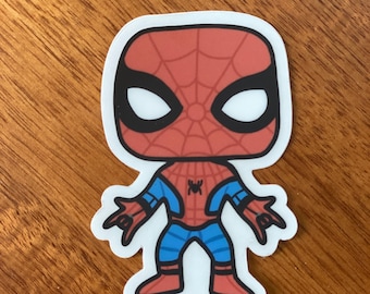 Spider man- transparent vinyl sticker