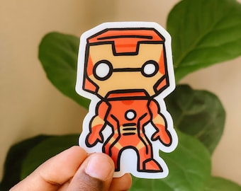 Iron man- transparent vinyl sticker