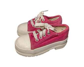 white platform sneakers 90s