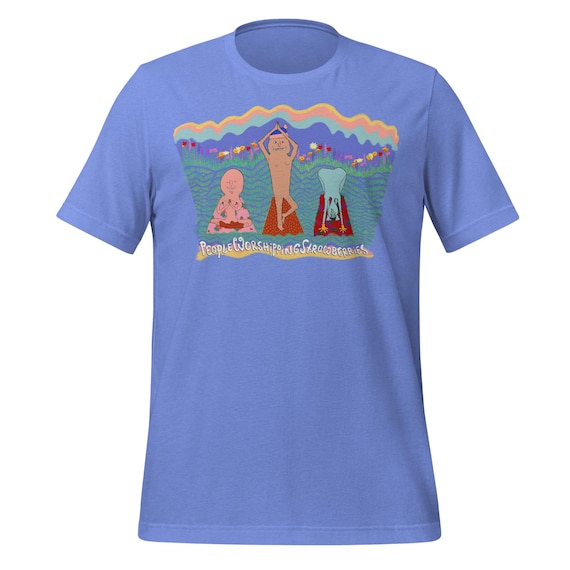 Yoga | Men's Short Sleeve Relaxed Fit Shirt | People Worshipping Strawberries