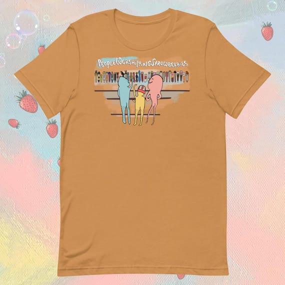 Beer Taps | Short Sleeve Ladies Relaxed Fit Shirt | People Worshipping Strawberries
