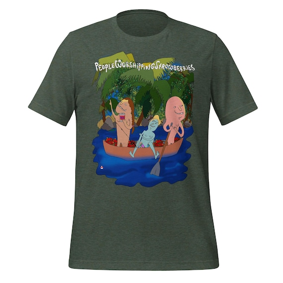 People Worshipping Strawberries Fishing | Men's Short Sleeve Relaxed Fit Shirt