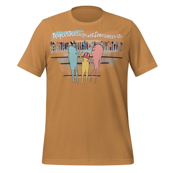 Craft Beer | Men's Short Sleeve Relaxed Fit Shirt | People Worshipping Strawberries