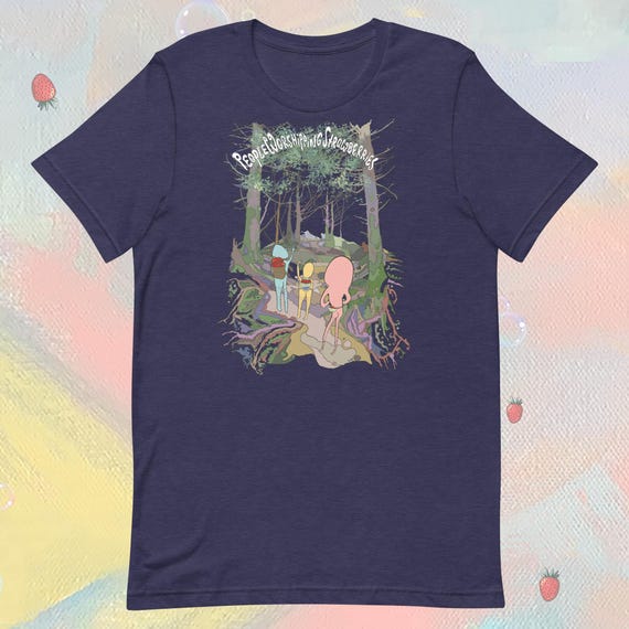 Forest | Short Sleeve Ladies Relaxed Fit Shirt | People Worshipping Strawberries