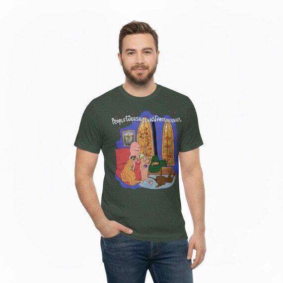 Fall | Men's Short Sleeve Relaxed Fit Shirt | People Worshipping Strawberries