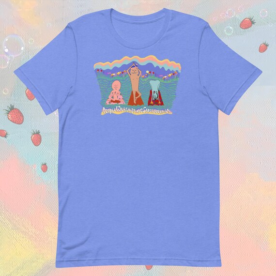 Yoga | Short Sleeve Ladies Relaxed Fit Shirt | People Worshipping Strawberries