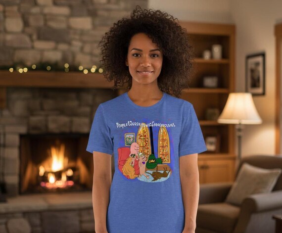 Autumn | Short Sleeve Ladies Relaxed Fit Shirt | People Worshipping Strawberries