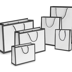 Logo Favor Bags — White Confetti Box