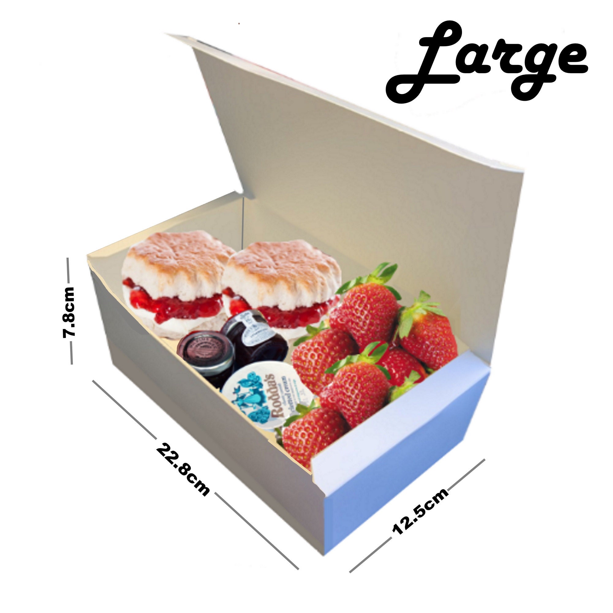 White Rectangular Boxes - Fast Food Cardboard Takeaway Box - Cake Shop ...
