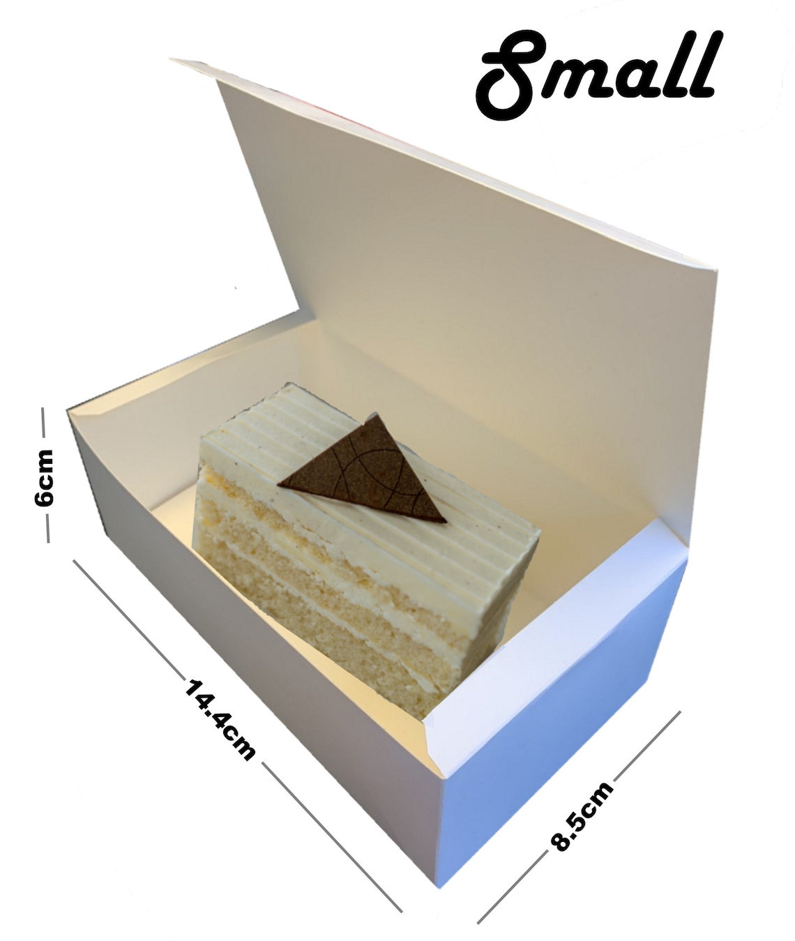 White Rectangular Boxes - Fast Food Cardboard Takeaway Box - Cake Shop ...