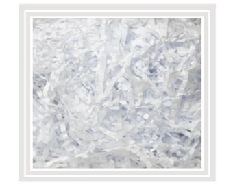 White Soft Shredded Tissue Paper - Hamper Basket Gift Box Filler