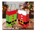 Personalised Christmas Gift Bag - Secret Santa, Table Present,  Party Toy Sweet Candy