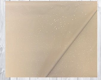 Natural Kraft With Gold Gemstone Luxury Sparkly Glitter Gem Tissue Paper Sheets - 50x75cm Gift Wrap