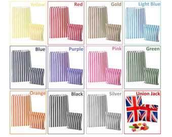 Candy Stripe Paper Bags - Penny Sweet Treat Bag Gift Shop Favour 5x7"