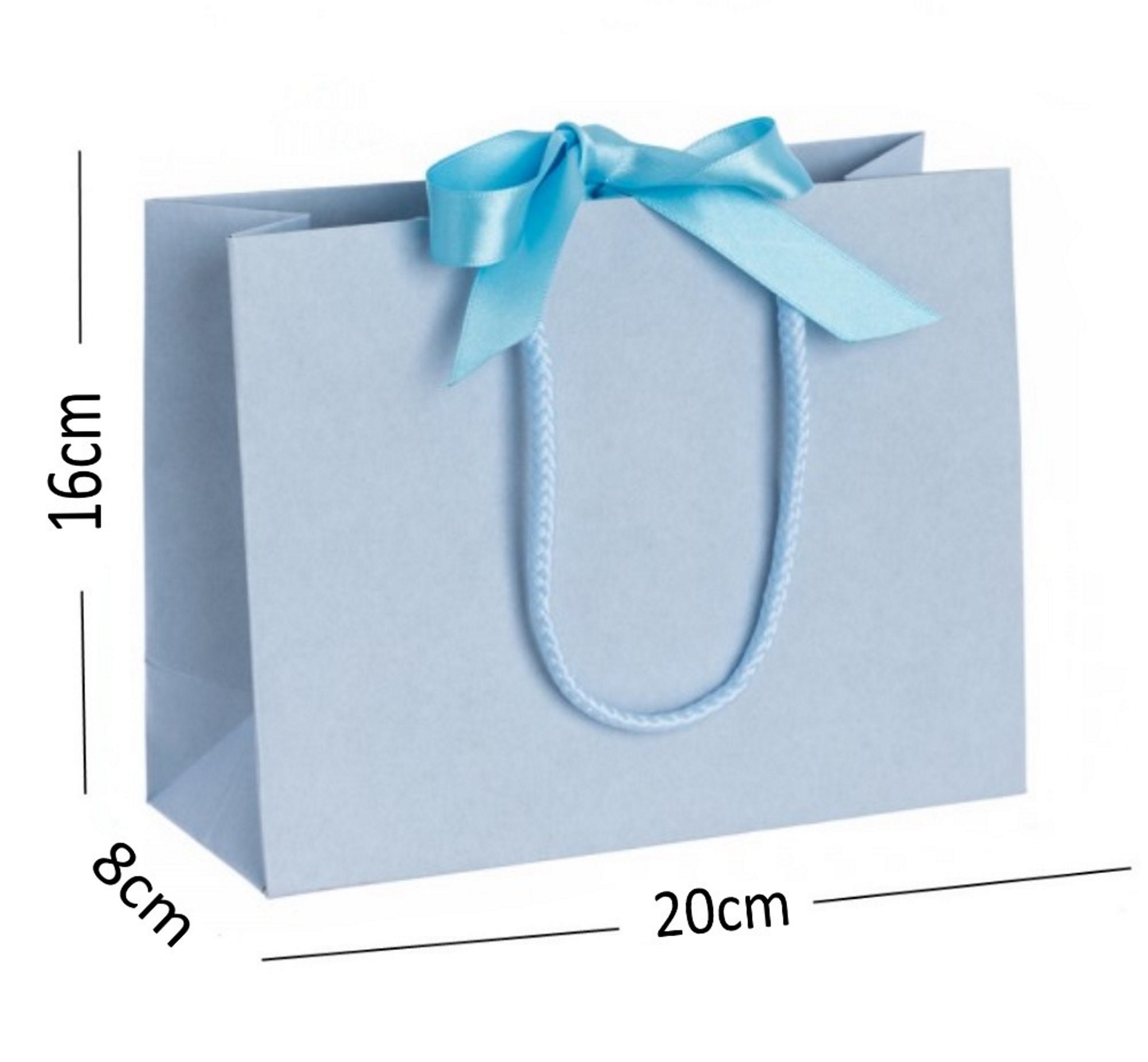 Small Ribbon Tie Party Gift Bags With Rope Handles Birthday Etsy UK