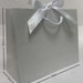 Pack of 5 - Mottled White Small Ribbon Tie Party Boutique Gift Bags ...