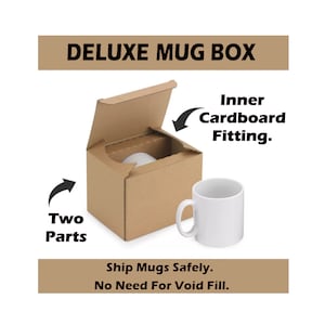 MUG POSTAGE BOXES - Strong Crash Lock Cardboard Postal Shipping Cup Gift Box