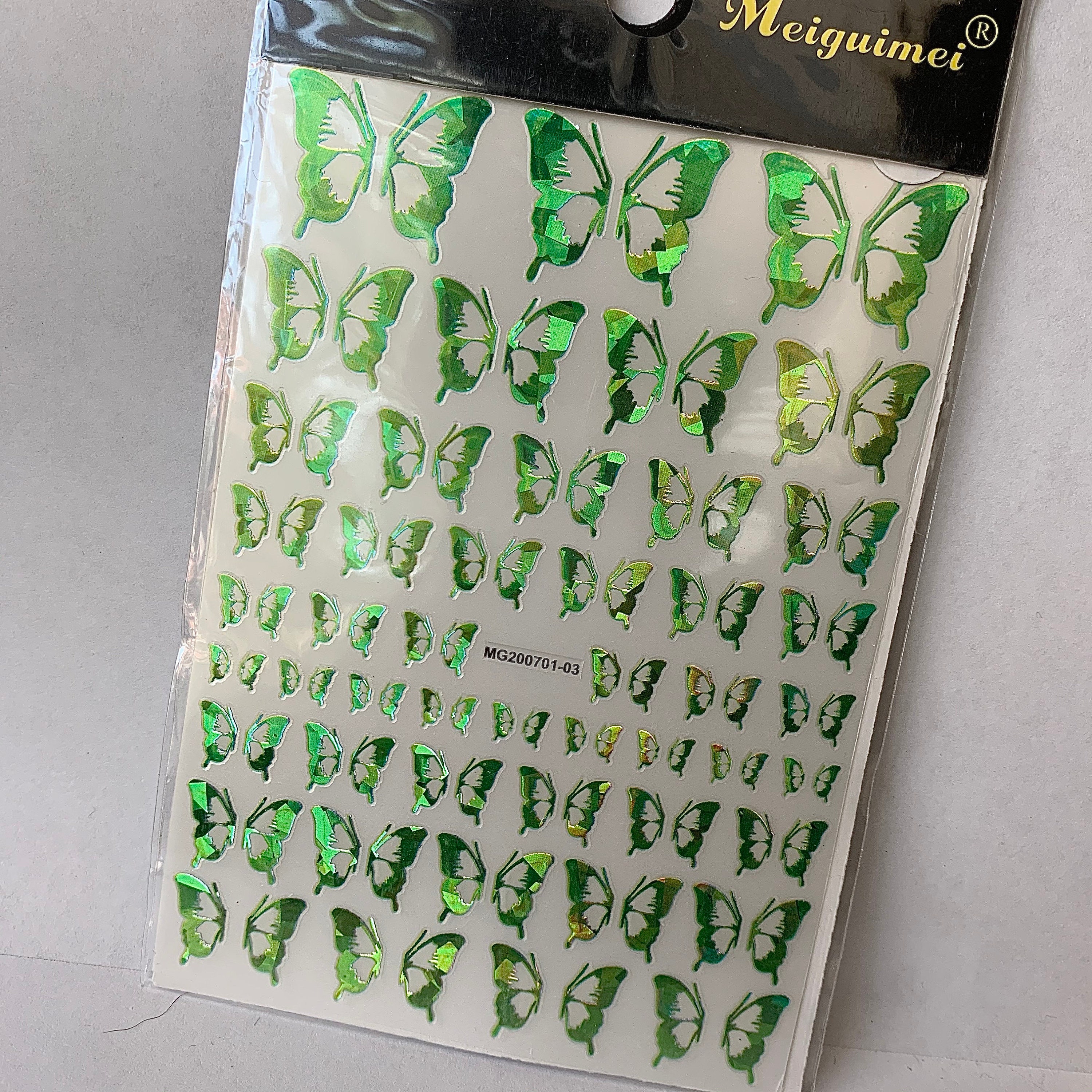 Half & Half Reflective Butterfly Stickers Etsy