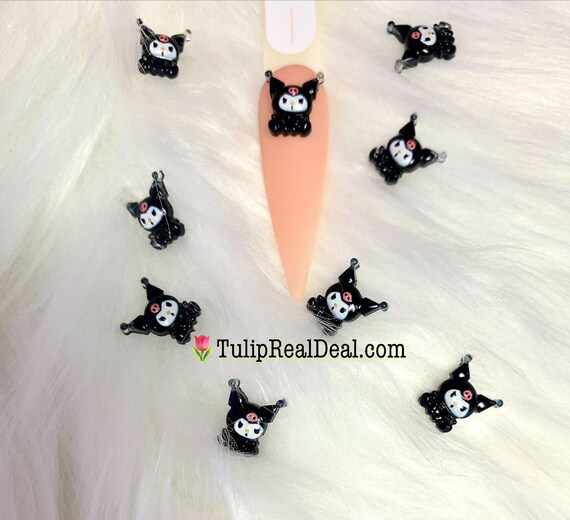 Sanrio Kuromi Kawaii Nail Charms 10pcs Etsy