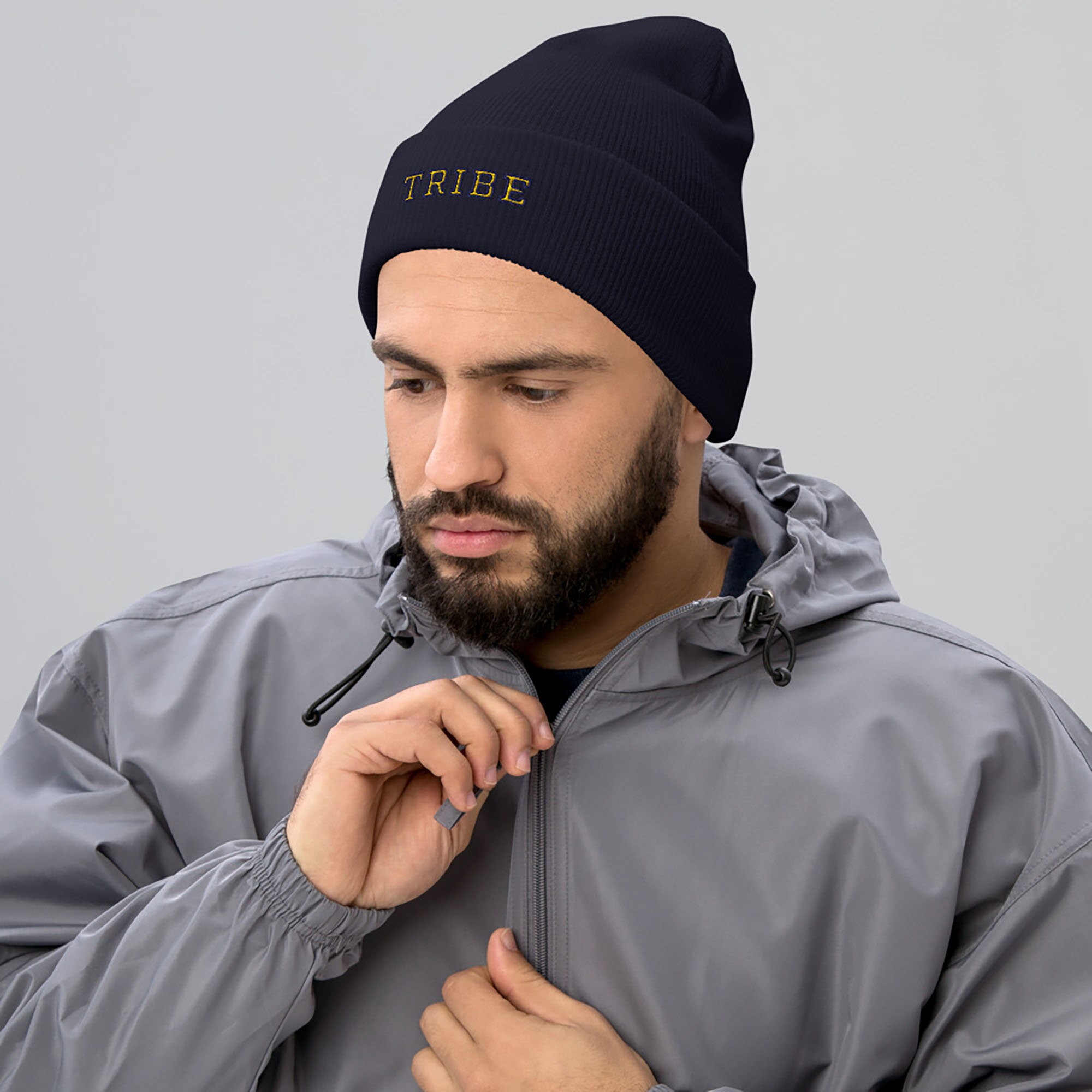 Navy Blue 'tribe' Beanie | Streetwear - Etsy