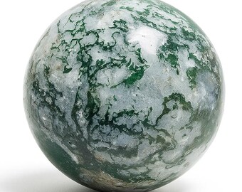 モスアゲート スフィア、sph123、#11、49 mm 大型モスアゲート