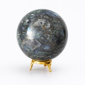 A+ MOSS AGATE SPHERE ~ 80MM ~ Natural Aura Energy ~ Druzy ~ Crystal Gifts/personalized gifts/gifts for her/Healing Metaphysical sphere ball