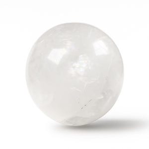Set of 2 Clear Quartz Spheres – 45mm Natural Crystal Healing Mineral Balls