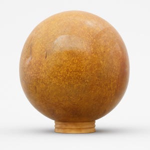 8&quot; Fossil Coral Jasper Sphere Handcrafted Fruit Jasper Crystal Sphere Stone Healing Crystal Decorative Sphere Spiritual Unique Gift Idea