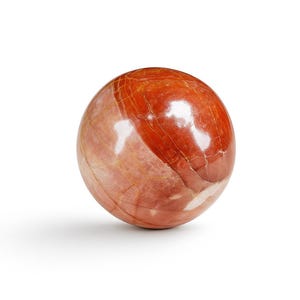 Red Jasper Sphere , Red Chalcedony , High Quality Carving Polished Sphere , Round-Shaped Stone | 60MM, 2.36&quot;INCH, 0.7 LBS