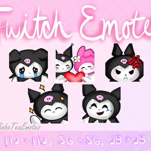 Cute Kitty Twitch/ Discord Emotes