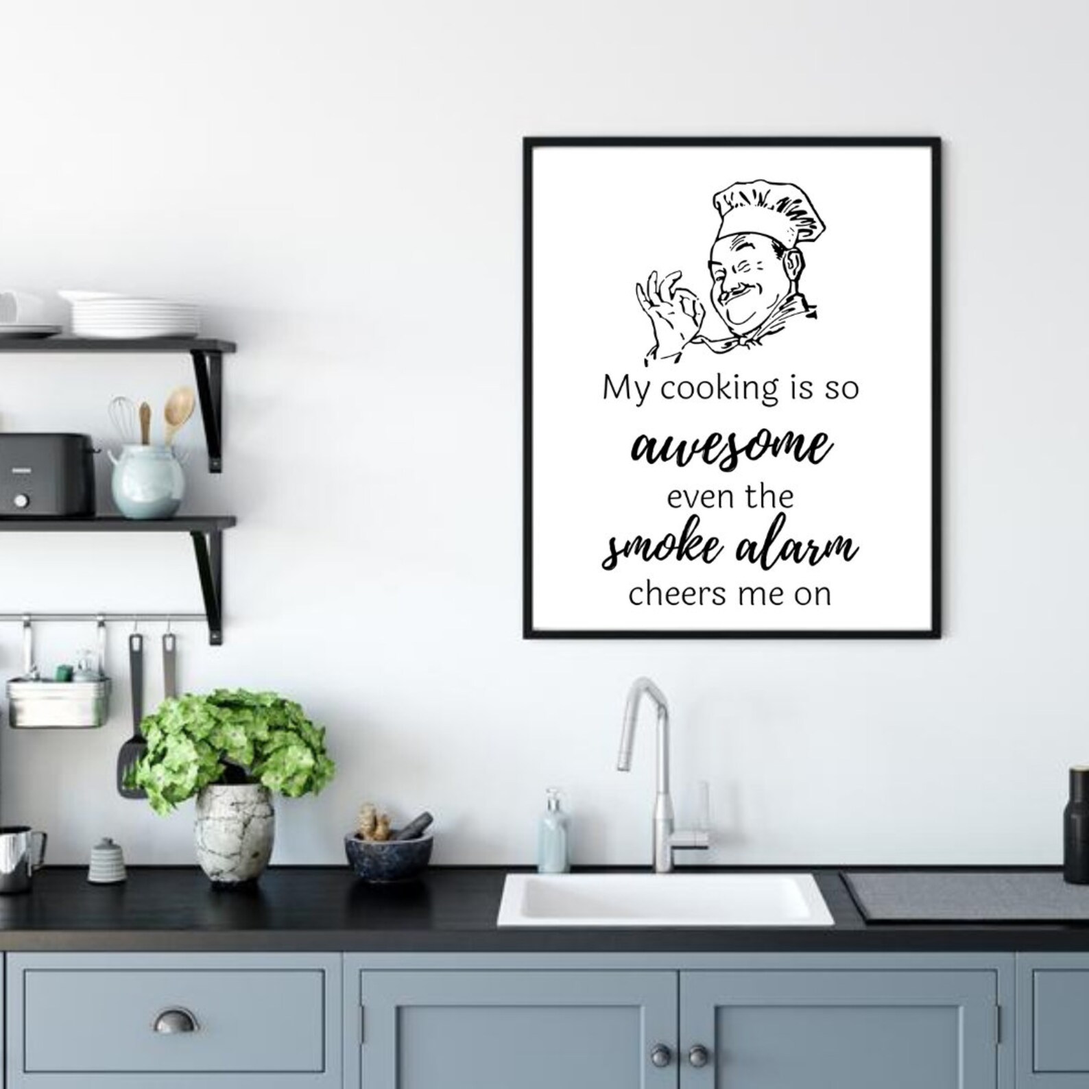Kitchen Prints / Funny Wall Art / Funny Print / Kitchen Decor Etsy