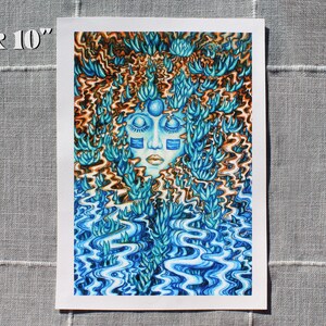 Coastal Goddess Print 8x10" inches