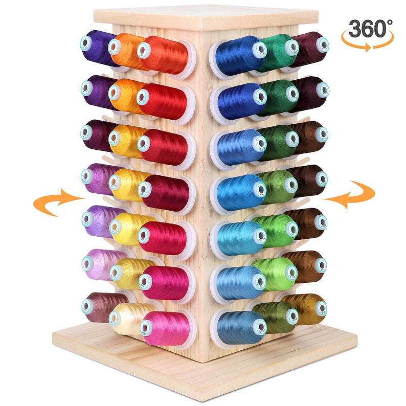 Wooden Thread Rack / Thread Holder Organizer 84 Spools Fully Etsy