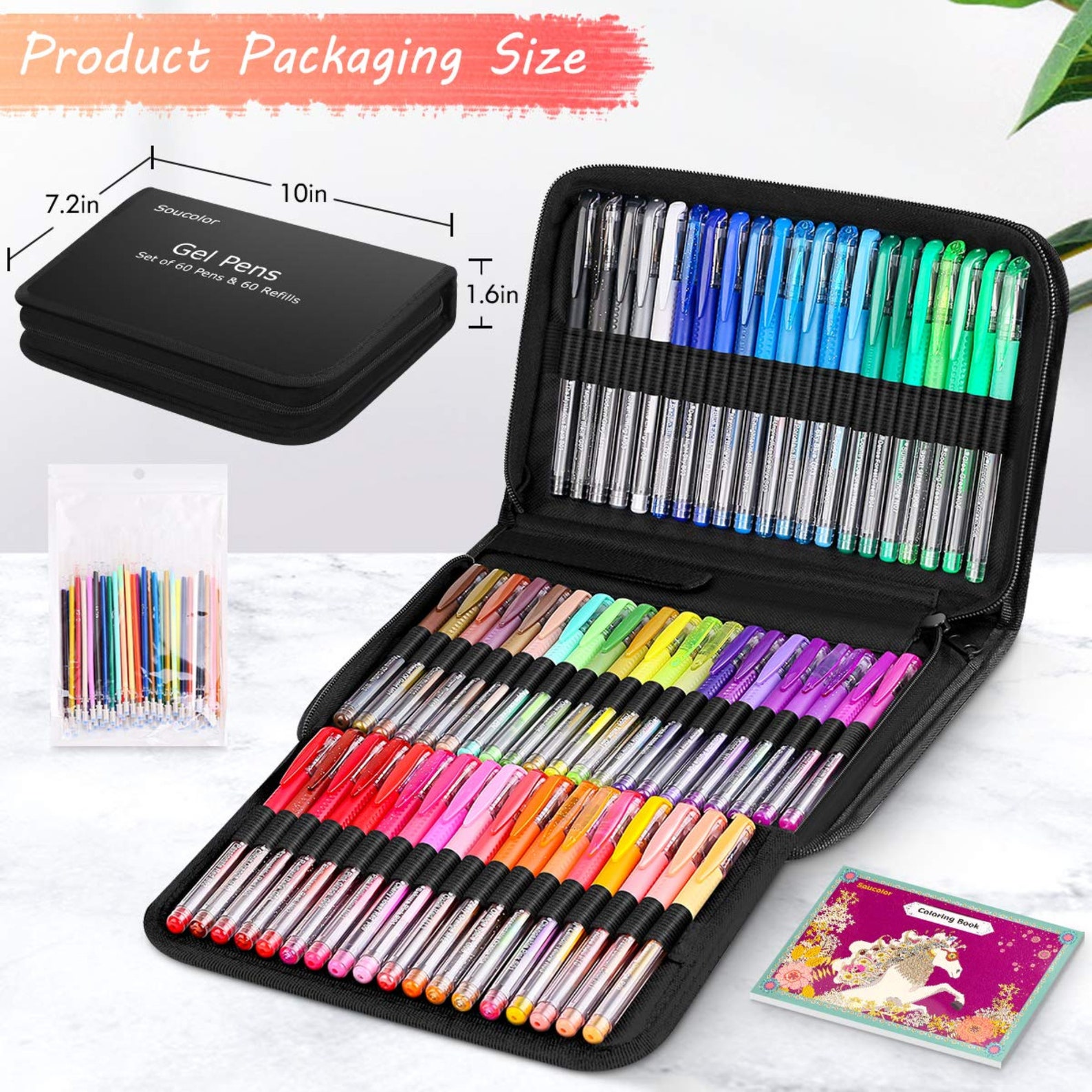 Gel Pens for Coloring Books 122 Pack Etsy