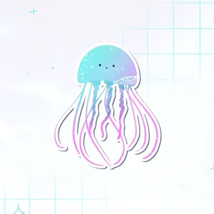 Celestial Aquarium - Kwallen Sticker| Aquatische | Bullet Journal en Planners