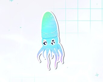 Celestial Aquarium - Squid Sticker| Aquatic Life | Bullet Journal and Planners