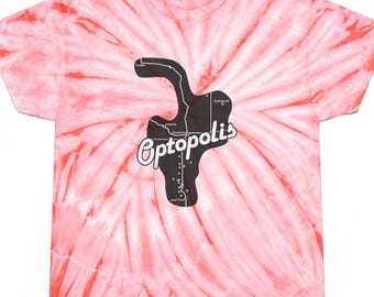 Retail Tour - "Cyclone" Tie-Dye, Short Sleeve, Heavy Cotton T-Shirt - Optopolis