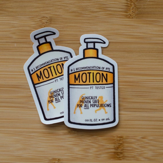 Motion is Lotion Vinyl Sticker, Glossy or Matte Sticker, Laptop Sticker, Water  Bottle Sticker -  Canada