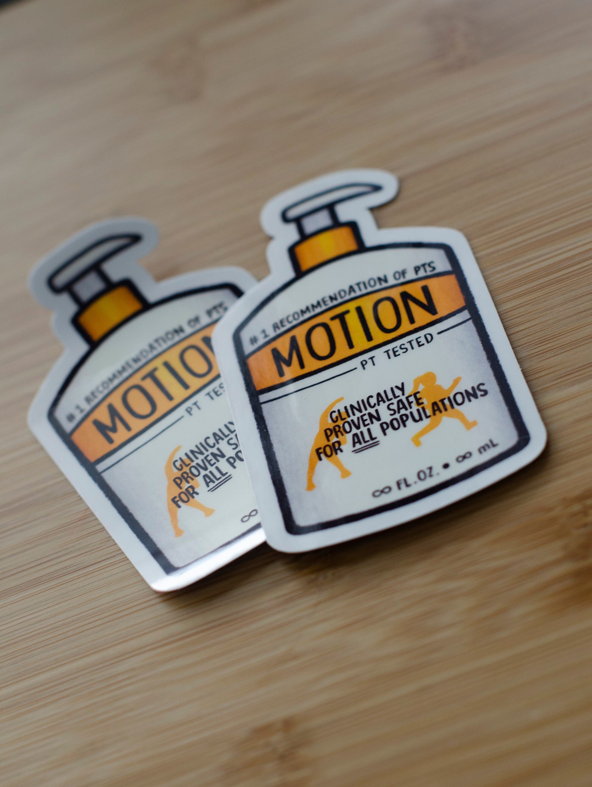 Motion Hand Sticker Motion is Lotion Vinyl Sticker Glossy or Matte Sticker - Etsy