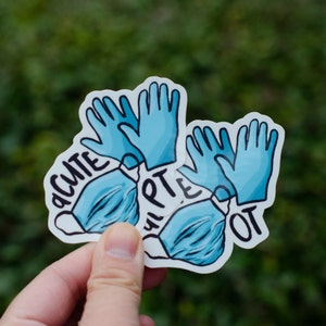aCUTE PT/OT sticker - Glossy sticker, Vinyl sticker, Laptop sticker, Water bottle sticker