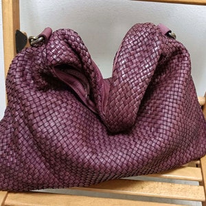 Leather Bag Soft Leather Weave Handbag Woman Leather Hobo Womens Leather Woven Totes
