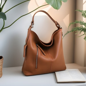 Leather Bag Soft Leather Handbag Women Leather Purse Hobo Soft Bag Daniela